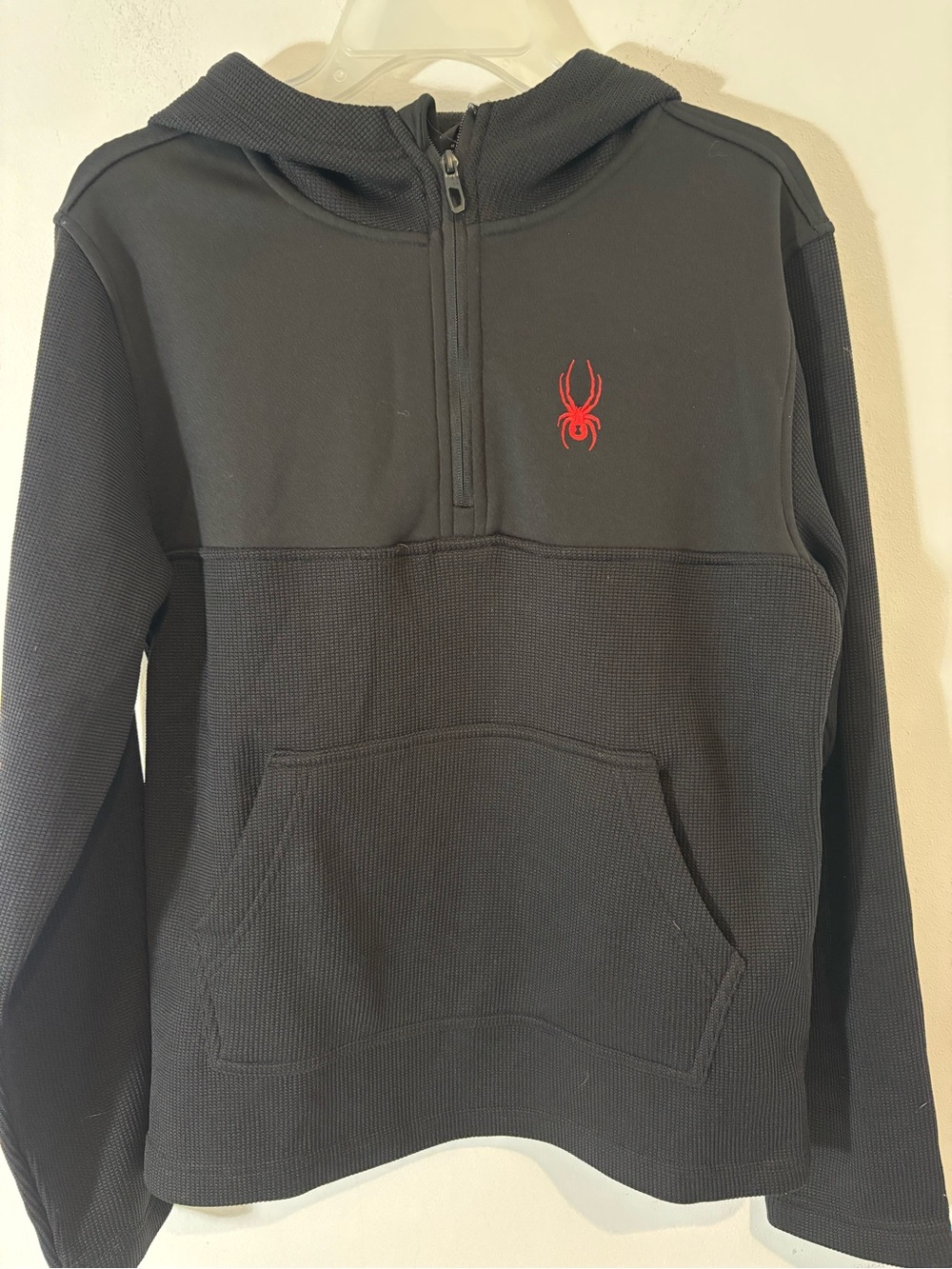 Spyder Mens Small Racer Quarter Zip Pullover Hoodie Long Sleeve Casual Winter